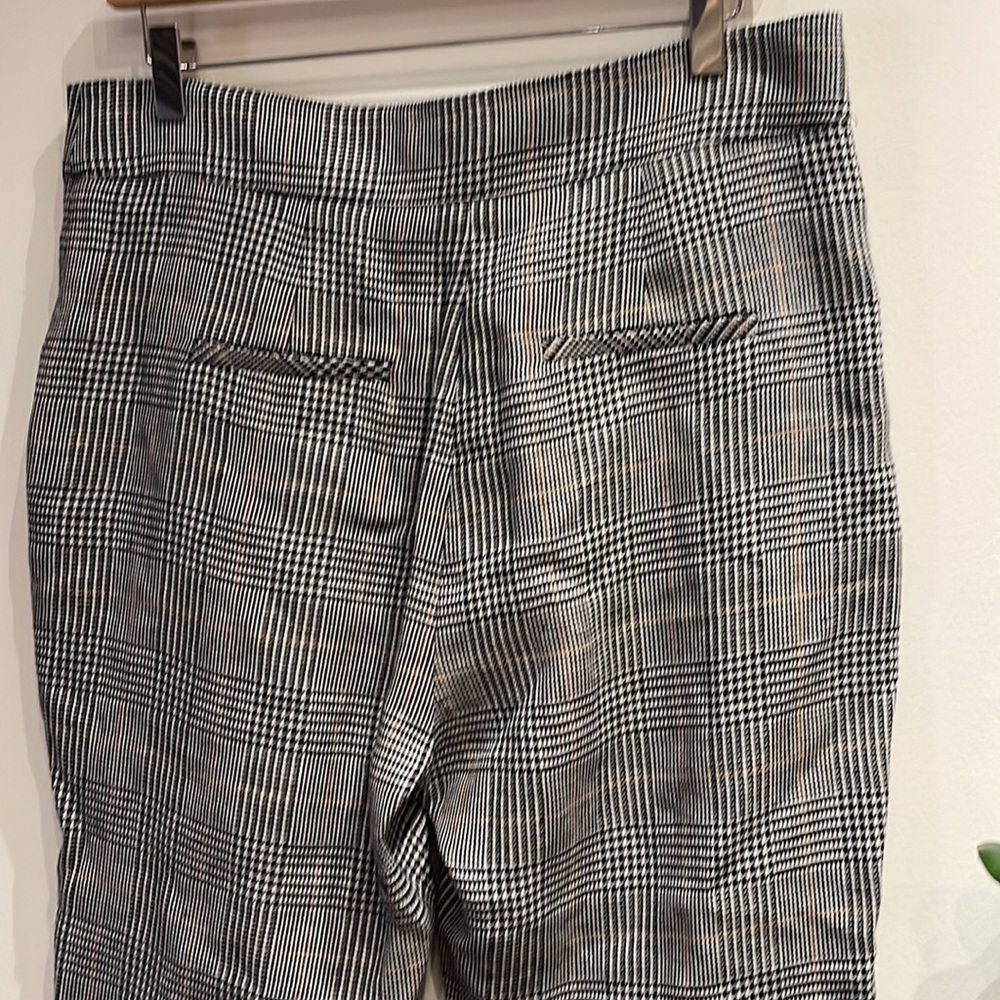 Veronica Beard Gemini Pant Plaid Houndstooth Trousers Multi Navy Grey 10 $395 - Picture 7 of 12